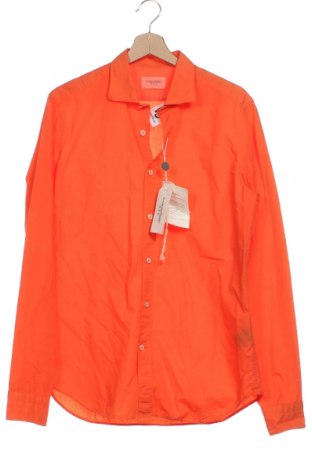 Herrenhemd Tintoria Mattei 954, Größe XS, Farbe Orange, Preis 102,99 €
