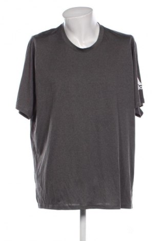 Ανδρικό t-shirt Adidas, Μέγεθος XXL, Χρώμα Γκρί, Τιμή 17,99 €