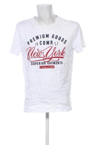 Ανδρικό t-shirt Ajc, Μέγεθος XL, Χρώμα Λευκό, Τιμή 12,99 €