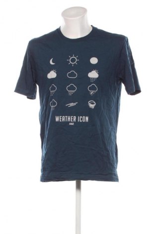 Ανδρικό t-shirt Attention, Μέγεθος XL, Χρώμα Μπλέ, Τιμή 12,99 €