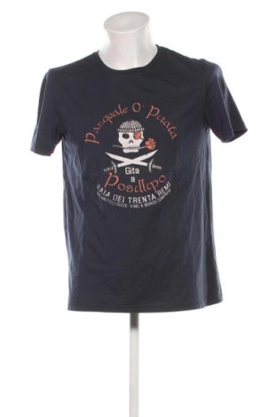 Herren T-Shirt Cooperativa Pescatori Posillipo, Größe L, Farbe Blau, Preis 21,99 €