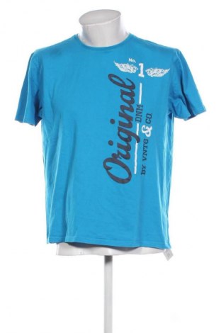 Męski T-shirt Identic, Rozmiar XL, Kolor Niebieski, Cena 46,45 zł