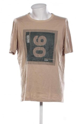 Herren T-Shirt Jack & Jones, Größe L, Farbe Beige, Preis 12,99 €