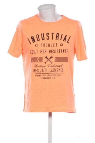 Męski T-shirt Livergy, Rozmiar L, Kolor Pomarańczowy, Cena 44,58 zł