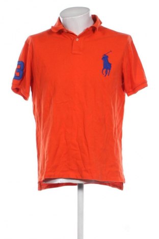 Męski T-shirt Polo By Ralph Lauren, Rozmiar XL, Kolor Pomarańczowy, Cena 193,22 zł