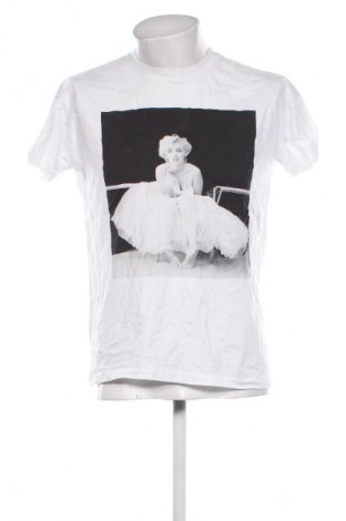 Męski T-shirt Stradivarius, Rozmiar L, Kolor Biały, Cena 44,77 zł