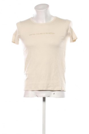 Tricou de bărbați United Colors Of Benetton, Mărime M, Culoare Ecru, Preț 86,01 Lei