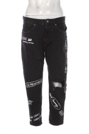 Męskie jeansy Bershka, Rozmiar L, Kolor Czarny, Cena 57,99 zł
