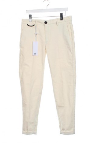Pantaloni raiați de bărbați PMDS, Mărime M, Culoare Ecru, Preț 624,99 Lei