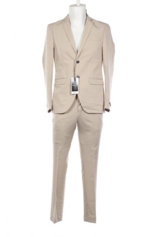Herrenanzug Jack & Jones, Größe M, Farbe Beige, Preis € 187,99