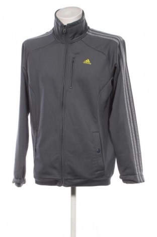 Ανδρική αθλητική ζακέτα Adidas, Μέγεθος L, Χρώμα Γκρί, Τιμή 25,37 €