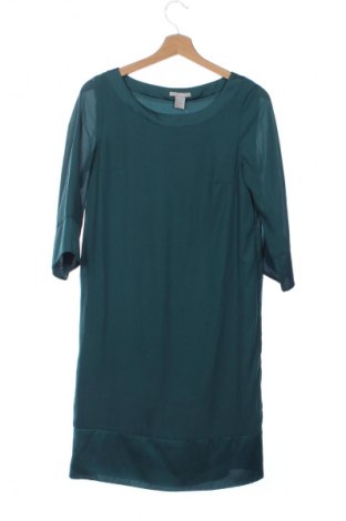 Рокля H&M, Размер XS, Цвят Зелен, Цена 29,99 лв.