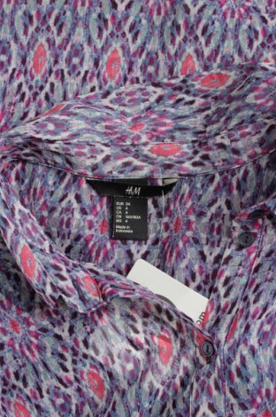 Γυναικείο πουκάμισο H&M, Μέγεθος XS, Χρώμα Πολύχρωμο, Τιμή 12,37 €