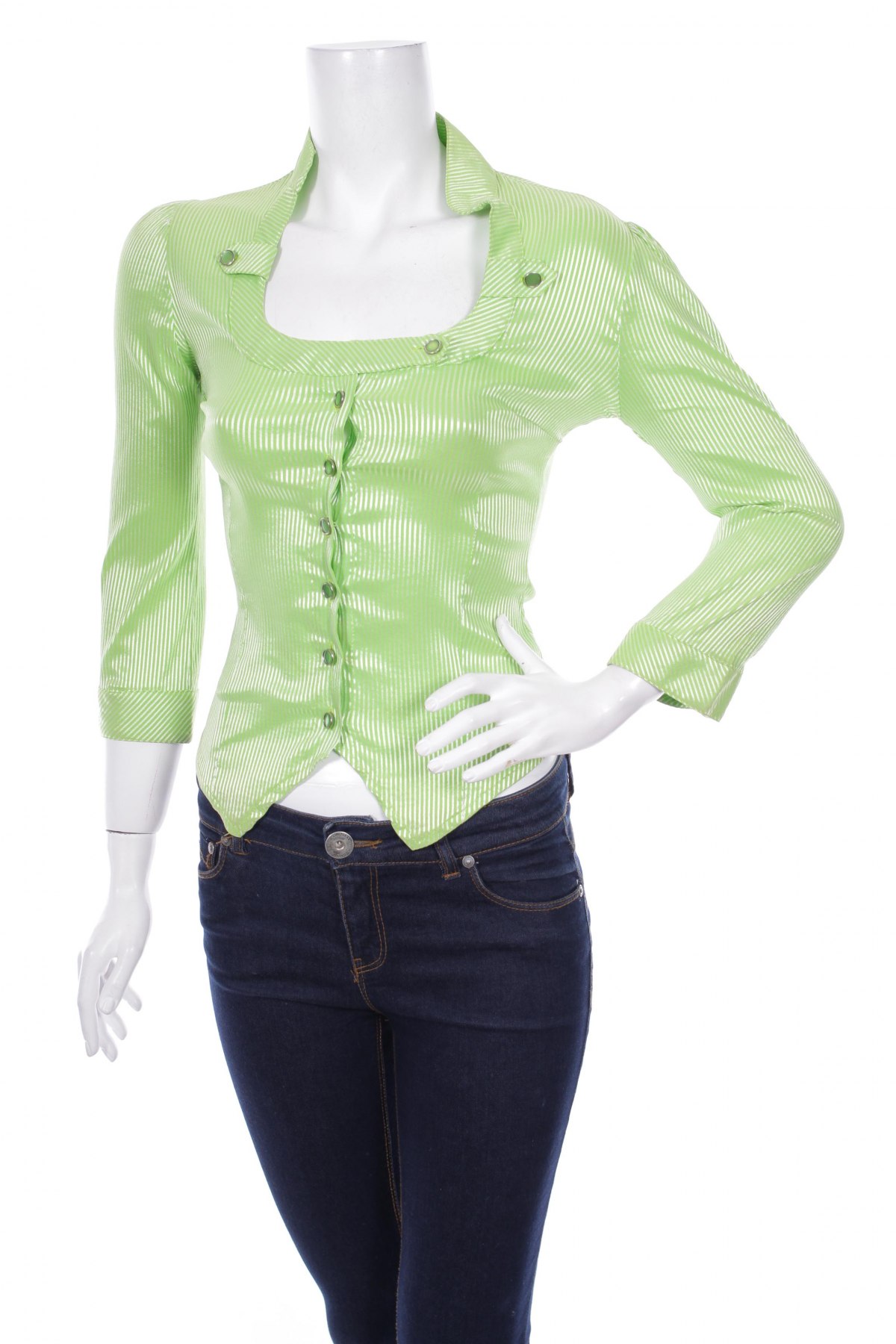 Γυναικείο πουκάμισο, Μέγεθος S, Χρώμα Πράσινο, Τιμή 18,56 €
