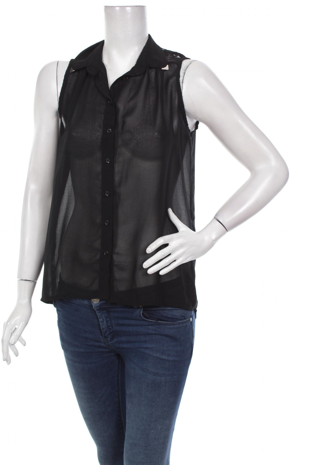 Γυναικείο πουκάμισο Amisu, Μέγεθος M, Χρώμα Μαύρο, Τιμή 12,99 €