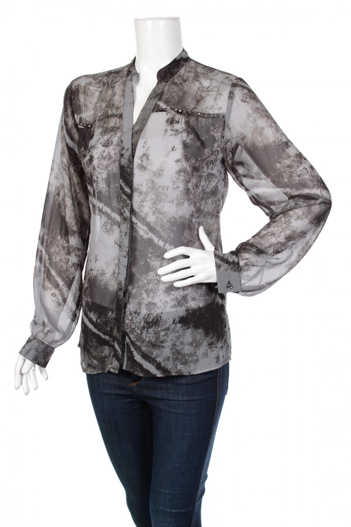 Γυναικείο πουκάμισο B Young, Μέγεθος M, Χρώμα Γκρί, Τιμή 15,46 €