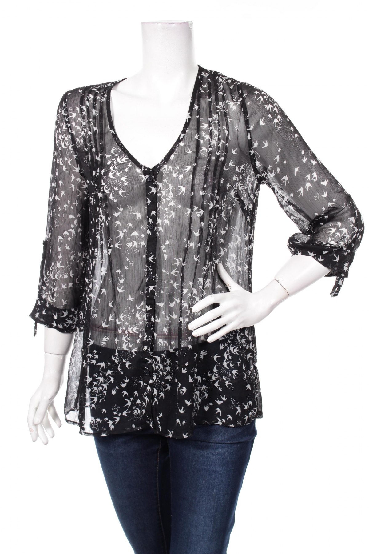 Γυναικείο πουκάμισο Jay Jays, Μέγεθος S, Χρώμα Μαύρο, Τιμή 12,99 €