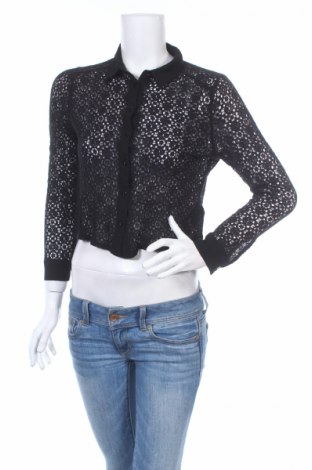 Dámska košeľa H&M Divided, Veľkosť M, Farba Čierna, Polyester, Cena 9,07 €