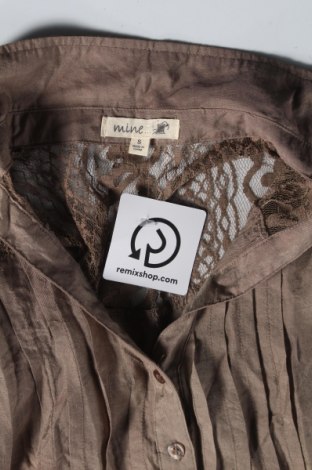 Γυναικείο πουκάμισο Mine, Μέγεθος S, Χρώμα Καφέ, 65% βαμβάκι, 35% πολυαμίδη, Τιμή 9,35 €