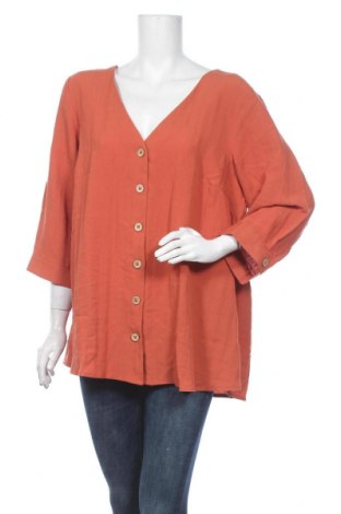 Γυναικείο πουκάμισο Zizzi, Μέγεθος M, Χρώμα Πορτοκαλί, Τιμή 17,32 €