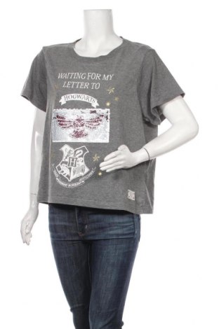 Дамска тениска Harry Potter, Размер XL, Цвят Сив, 55% памук, 45% полиестер, Цена 18,95 лв.