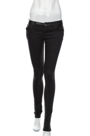 Dámske džínsy  Promod, Veľkosť S, Farba Čierna, 72% bavlna, 26% polyester, 2% elastan, Eko koža , Cena  3,97 €