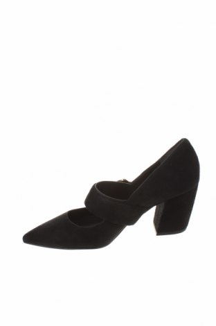 Дамски обувки What For, Размер 39, Цвят Черен, Естествен велур, Цена 246,75 лв.