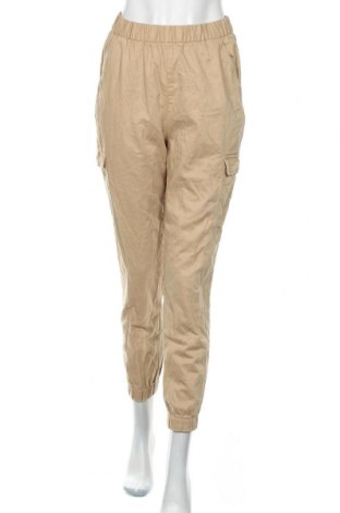 Дамски панталон H&M Divided, Размер M, Цвят Бежов, 100% памук, Цена 11,55 лв.