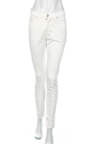 Damskie spodnie Trussardi, Rozmiar S, Kolor Biały, 98% bawełna, 2% elastyna, Cena 218,79 zł