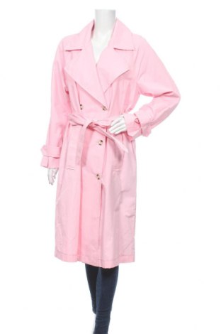 Dámský přechodný kabát  Bershka, Velikost L, Barva Růžová, 63% bavlna, 37% polyamide, Cena  948,00 Kč