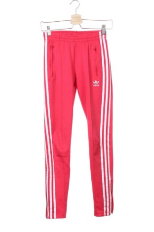 Pantaloni trening de femei Adidas Originals, Mărime XS, Culoare Roz, 50% bumbac, 43% poliester, 7% elastan, Preț 115,13 Lei