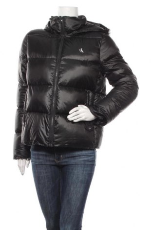Γυναικείο μπουφάν Calvin Klein Jeans, Μέγεθος L, Χρώμα Μαύρο, Πολυαμίδη, φτερά και πούπουλα, Τιμή 154,33 €