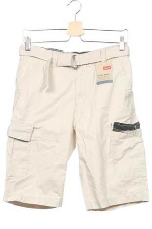 Pantaloni scurți pentru copii Levi's, Mărime 15-18y/ 170-176 cm, Culoare Bej, Bumbac, Preț 110,02 Lei