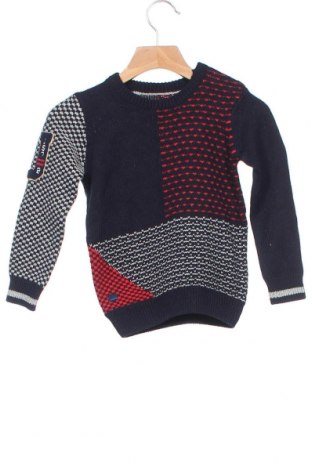 Детски пуловер Catimini, Размер 2-3y/ 98-104 см, Цвят Син, 35% полиамид, 34% вискоза, 19% памук, 12% вълна, Цена 66,75 лв.