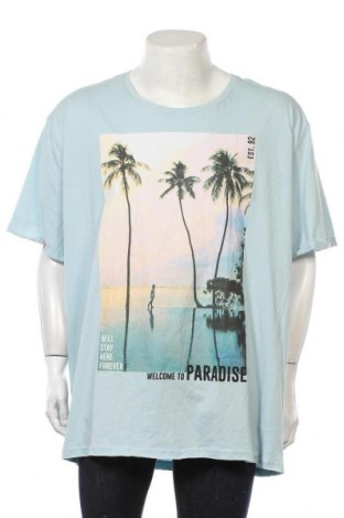 Ανδρικό t-shirt, Μέγεθος 5XL, Χρώμα Μπλέ, 100% βαμβάκι, Τιμή 10,39 €