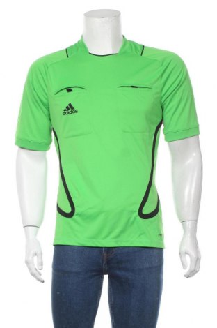 Herren T-Shirt Adidas, Größe M, Farbe Grün, Polyester, Preis 14,61 €