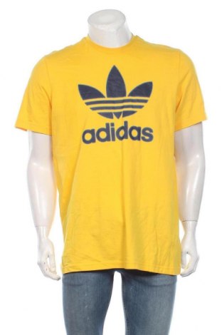 Męski T-shirt Adidas Originals, Rozmiar XL, Kolor Żółty, Bawełna, Cena 83,16 zł