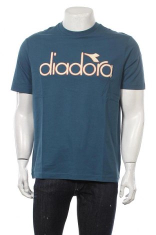 Мъжка тениска Diadora, Размер M, Цвят Син, Памук, Цена 41,30 лв.