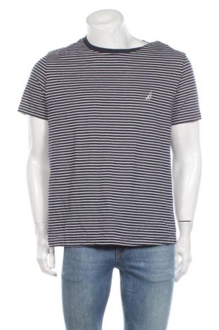 Ανδρικό t-shirt Nautica, Μέγεθος L, Χρώμα Μπλέ, Βαμβάκι, Τιμή 7,91 €