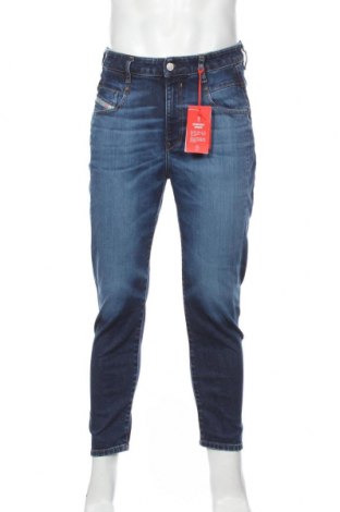 Męskie jeansy Diesel, Rozmiar M, Kolor Niebieski, 98% bawełna, 2% elastyna, Cena 677,69 zł