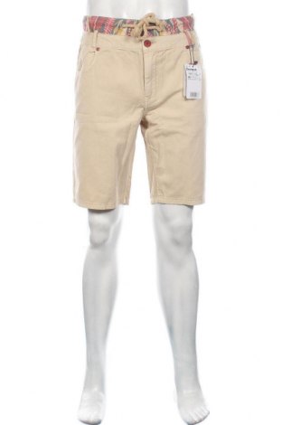 Pantaloni scurți de bărbați Desigual, Mărime L, Culoare Bej, Bumbac, Preț 111,18 Lei