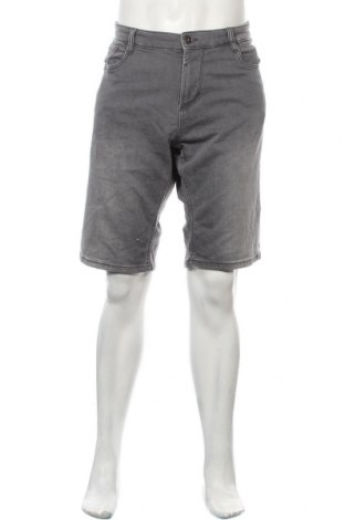 Мъжки къс панталон Tom Tailor, Размер XL, Цвят Сив, 81% памук, 17% полиестер, 2% еластан, Цена 33,60 лв.