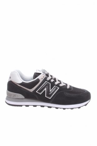 Мъжки обувки New Balance, Размер 43, Цвят Черен, Естествен велур, текстил, Цена 98,45 лв.