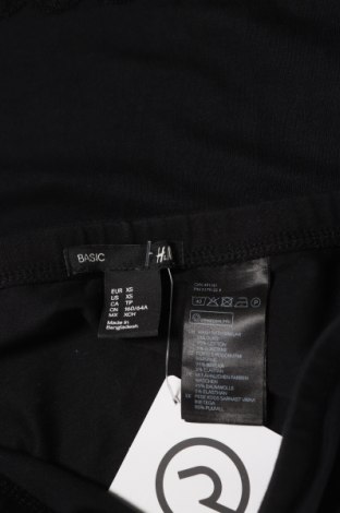 Φούστα H&M Divided, Μέγεθος XS, Χρώμα Μαύρο, 95% βαμβάκι, 5% ελαστάνη, Τιμή 10,76 €