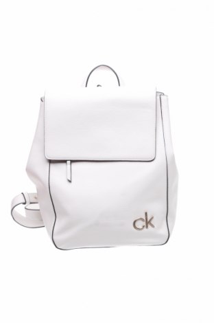 Rucksack Calvin Klein, Farbe Weiß, Kunstleder, Preis 104,72 €