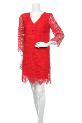 Φόρεμα TWINSET, Μέγεθος L, Χρώμα Κόκκινο, 45% βαμβάκι, 28% βισκόζη, 27% πολυαμίδη, Τιμή 17,46 €
