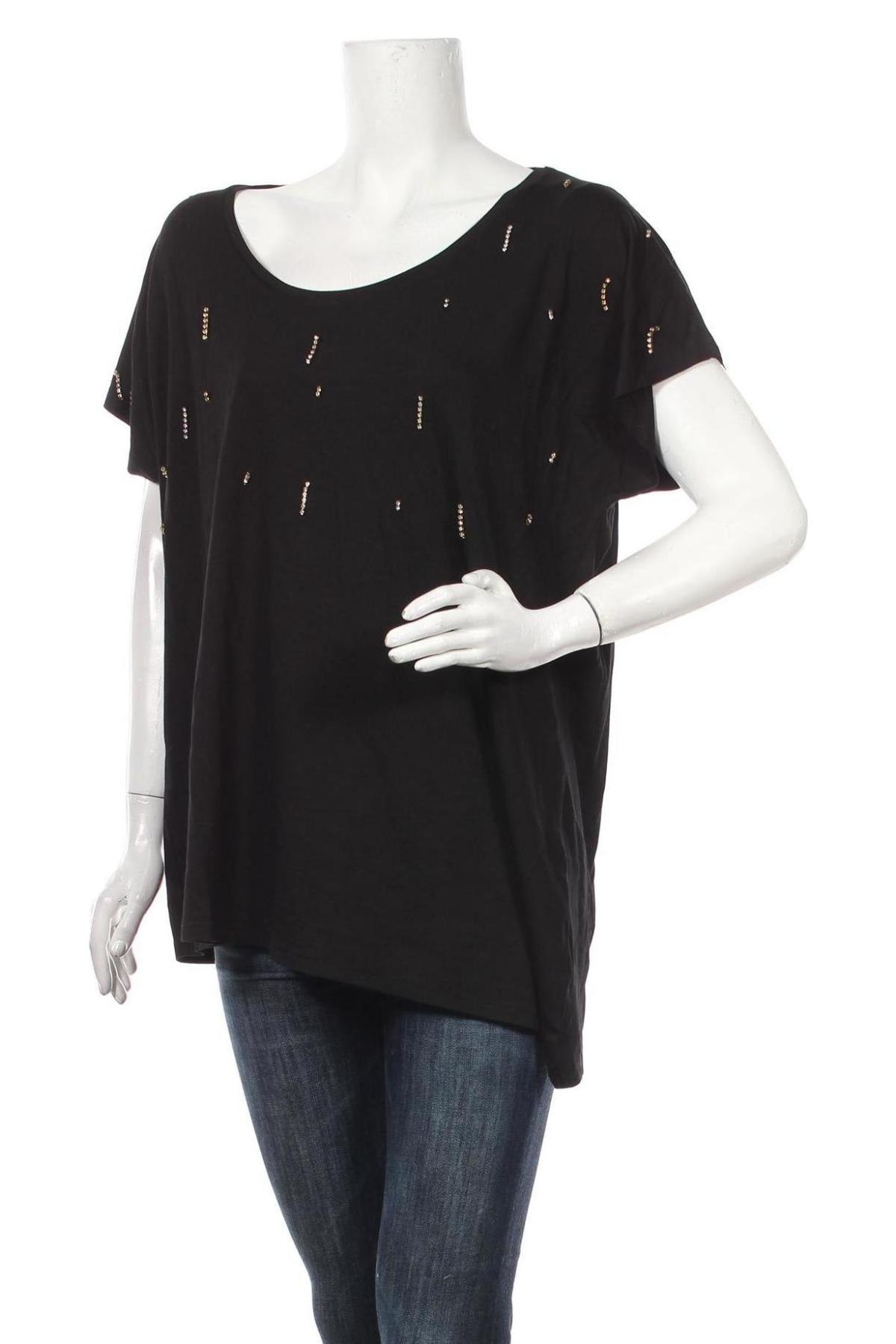 Γυναικεία μπλούζα Fiorella Rubino, Μέγεθος S, Χρώμα Μαύρο, Τιμή 56,19 €