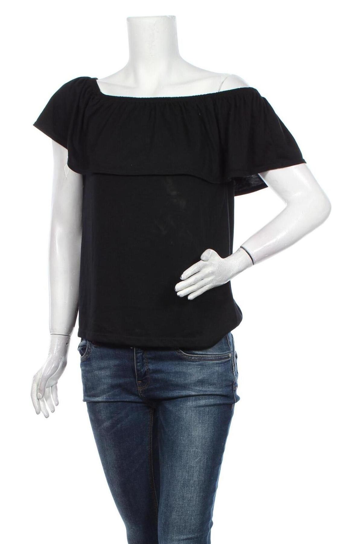 Дамска блуза Tchibo, Размер S, Цвят Черен, Цена 27,30 лв.