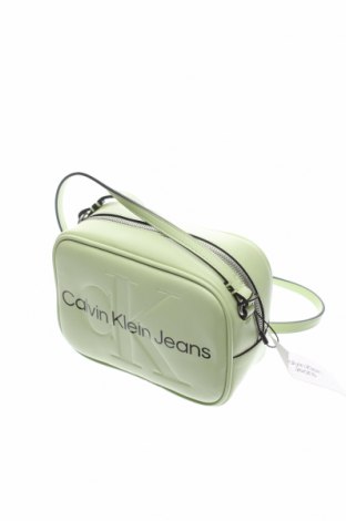 Дамска чанта Calvin Klein, Цвят Зелен, Цена 163,50 лв.