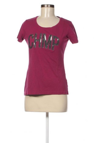 Γυναικείο t-shirt Champion, Μέγεθος M, Χρώμα Ρόζ , Τιμή 9,90 €